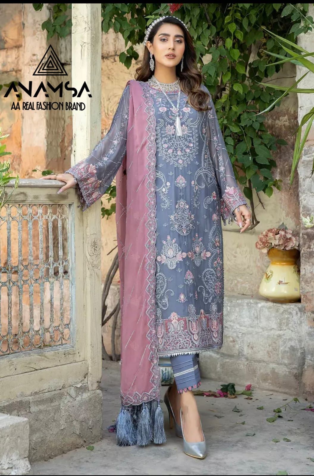 Anamsa 265 Faux Georgette Pakistani Salwar Suits Catalog
